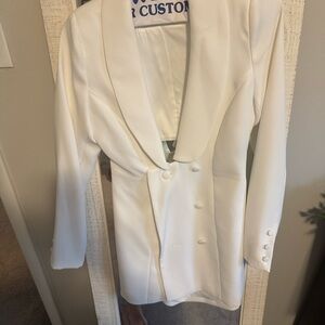 Meshki White Blazer Dress